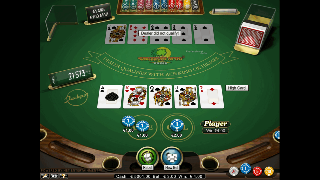 Бонусная игра Caribbean Stud Poker Professional Series 2